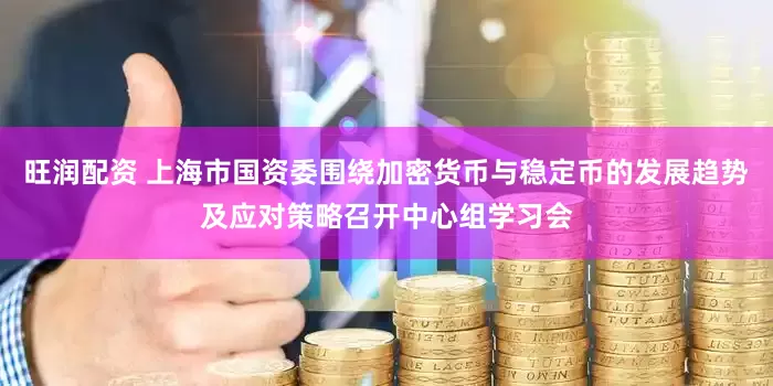 旺润配资 上海市国资委围绕加密货币与稳定币的发展趋势及应对策略召开中心组学习会